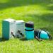 Pecute Dog Water Bottle (17oz/22oz) 2-in-1 Portable with Foldable Bowl | Leak-Proof Dispenser for Outdoor Walking, Hiking | Food-Grade Silicon, Blue - Buy Online on SooperMarket.com