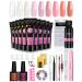 Poly nail gel kit Phoenixy 9 coly nail extension set nail extension poly nail gel starter kit with manicure tools poly nail gift set for women