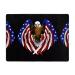 USA Flag Patriotic Eagle Flannel Non-Slip Floor Mat - Comfortable Lint-Free Relieving Foot Pressure Suitable for Many Occasions Size: 63x48 Inches