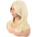 MapofBeauty 20 Long Layered Synthetic Hair Wig with Bangs - Light Blonde - Buy Online on SooperMarket.com