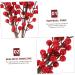 HOMSFOU 8 Pcs Christmas Red Fruit Christmas Wreath Stems Berries for Christmas Tree Photography Props Christmas Tree Berry Decoration Floral Red Berry Acacia Beans Foam High Simulation Redx2pcs 50X6cmx2pcs - Buy Online on SooperMarket.com