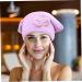 Hair Drying Cap - 4PCS Super Absorbent Microfiber Towel Wrap for Quick Drying | Elastic Hair Towels for Women & Girls - Buy Online on SooperMarket.com