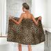 Blueangle Vintage Leopard Print Towel Wrap with Dry Hair Cap & Headband Adjustable Women s Shower & Bath Wrap for International Shipping - Buy Online on SooperMarket.com