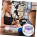 minkissy Nail Art Crystal Cup Cosmetics Cover Glass Purple Manicure 6.5x8cm Purple - Buy Online on SooperMarket.com