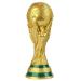 EOFLW World Cup Trophy Replica 14.1 inch 2022 World Cup Replica Resin Soccer Collectibles Sports Fan Trophy Gold Bedroom Office Desktop Decor