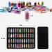 PHOGARY 48 Bottles Nail Art Decoration - Glitter Powder Sequins & Beads for DIY Nail Eye & Face Makeup - Buy Online on SooperMarket.com