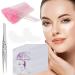 80 Pairs Under Eye Patches with 80 Pcs Eyelash Brush 1 Pcs Special Forceps for Eyelash Grafting Under Eye Pads Isolation Eyelash Pads Extension Pads Lint Free Beauty Mask Tool Makeup 80 pairs eye pads 80 eyelash brushes 1 tweezers