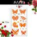 100 Colorful Waterproof Butterfly Temporary Tattoos - Watercolor Flower & Butterfly Stickers for Women, Kids - Body & Face Decoration, Party Favor - Buy Online on SooperMarket.com