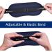 Heated Eye Mask for Dry Eyes - 100% Silk Sleep Mask with Adjustable Temp and USB Port for Puffy Eye Relief - Electric Dry Eye Relief Mask in Blue Color - Buy Online on SooperMarket.com