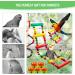 MQUPIN Bird Parrot Toys 12 Pack Budgie Toys Parrots Cage Toys Hanging Swing Climbing Shredding Perches Toys Ladders Sepak Takraw Parrot Bite Toy Cockatiel Toys for Parakeet Budgerigar M-7.9inch - Buy Online on SooperMarket.com