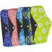 5 Pack Reusable Bamboo Charcoal Menstrual Cloth Pads - Washable & Portable - Buy Online on SooperMarket.com