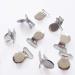Sutoyuen 1 Pacifier Suspender Clips with Plastic Teeth Insert - Set of 10 Silver Pacifier Holders for Crafts and Baby Accessories - Buy Online on SooperMarket.com