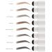 MADLUVV Eyebrow Stamp Stencil Kit - Dark Brown | 1-Step Brow Stamp + Shaping Set - Buy Online on SooperMarket.com