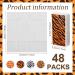 48 Pack Jungle Safari Animal Print Pocket Tissues - Portable Travel Size Facial Tissues for Birthday, Baby Shower, Holiday Parties - Buy Online on SooperMarket.com
