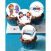 24 x Pre-Cut Boxing 2 Edible Stand up Wafer Paper Cupcake Toppers Cake Decorations Birthday Party Sport Martial Art