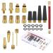 Auidy_6TXD 26 pieces of bicycle valve adapter set autoventile adapter and French valve adapter with sealing ring for compressor bicycle pump air pump for all bicycle pump
