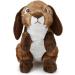 Zappi Co Brown Bunny Rabbit Plush Toy (20cm) - Eco-Friendly Safari Animals Series, 100% Recycled Material - Buy Online on SooperMarket.com