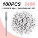 Rolybag 100pcs Sanding Bands Nail Drill Bits - 240 Grit Extreme Fine for Acrylic Nails & Gel - Professional Manicure & Pedicure | Zebra Pattern - Buy Online on SooperMarket.com