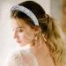 Sparkling Black Crystal Rhinestone Headband Hairband - Thick Style Silver | 90s Disco Hair Accessory for Women | Perfect Gift for Valentines & Birthdays - Buy Online on SooperMarket.com