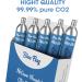 BLUE FLAG 16g Threaded CO2 Cartridges - 5 Pack for Bike Tire Inflators & Pumps | Quick Air Refill for MTB & Road Bikes - Buy Online on SooperMarket.com