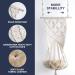 Macrame Cat Hammock Bed with Cushion - Boho Cat Hanging Bed for Wall, Ceiling, Window - Includes Hanging Kit - Cute Cat Furniture and Decor - Buy Online on SooperMarket.com