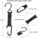 4 Pieces Baseball Fence Hooks with Nylon Safety Buckles - Multifunctional Metal Hooks for Hanging Water Cup, Backpack - Ideal for Softball and Outdoor Sports Equipment - Black - Buy Online on SooperMarket.com