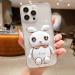 Tivenfezk Nadoli for Oppo Realme 8 4G - Glitter Rabbit Stand Soft Silicone Case - Transparent Protective Cover - Buy Online on SooperMarket.com