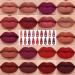 LSxia 18 Colors Capsule Pills Lipstick Set - Long Lasting Matte Lipsticks for Women - Cute Dark Red Lipsticks - Buy Online on SooperMarket.com