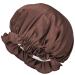 Moonsix Natural Silk Women's Sleep Bonnet for Hair Care - Brown - Buy Online on SooperMarket.com