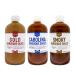 Lillies Q - Barbeque Sauce Variety Pack, Gourmet BBQ Sauce Set, Made with Gluten-Free Ingredients, Includes Carolina BBQ Sauce (20 oz), Gold BBQ Sauce (20 oz) & Smoky BBQ Sauce (21 oz) | 3-Pack