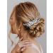 Catery Rhinestone Bridal Hair Comb - Silver Wedding Hair Piece for Women and Girls - Buy Online on SooperMarket.com