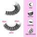 PHKERATA 7 Pairs D Curl Natural False Eyelashes with Lash Glue - Fluffy 18MM Wispy Cat Eye Strip Lashes - Buy Online on SooperMarket.com