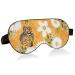 Haskirky Light Blocking Eye Mask Breathable and Adjustable Adult Men and Women Travel on Business Trips Yoga Meditation Light Smooth Comfortable Eye Mask Office Deep Sleep Goodies White Flower Butt