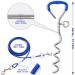 JETOP Heavy Duty Dog Stake & 10 ft Dog Chains Steel Spiral Ground Dog Spike for Outdoor Yard and Camping Dog Camping Accessories for Puppy Pet and Medium Dogs (176 lbs of pull) (Blue) - Buy Online on SooperMarket.com