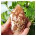 Natural Crystal Rough Natural Stone Agate Crystals Flame Home Room Decoration Feng Shui Gemstone Ornaments Crystals (Color : 140-150g Size : 1pc) 1pc 140-150g