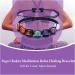 Amethyst Rough Stone 7 Chakra Stone Yoga Bracelet Reiki Healing Crystal Natural Amethyst Gemstone Jewelry Braided Rope Bracelets For Women Girl Gift Natural Crystal 7 Chakra - Buy Online on SooperMarket.com
