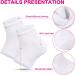 XAENA 3P Moisturizing Gel Heel Socks | Cracked Heel Repair Socks for Women | Toeless Gel Socks (White) - Shop Now! - Buy Online on SooperMarket.com
