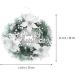 HOMSFOU 2pcs Christmas Wreath Decorative Wreath Christmas Front Door Wreath Winter Wreath Holiday Wreaths Harvest Wreath Rustic Holiday Door Wreath Xmas Reef Artificial Pvc Merry Christmas - Buy Online on SooperMarket.com
