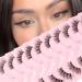 Glowingwin Half Lashes: Cat Eye False Eyelashes, Natural Look, 10 Pairs Corner Lashes, Handmade Reusable Mink Fluffy Lashes - Clear Band Half Lashes-09 - Buy Online on SooperMarket.com