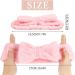 GOTH Perhk 4 Pack Spa Bowknot Hair Bands Coral Fleece Makeup Headband Elastic Head Wrap for Washing Face Shower Yoga Sports Skincare(Black White Gray Khaki) - Buy Online on SooperMarket.com
