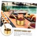 Zerodeko Metal Bowls 2pcs Sauce Milk Cup 304 Stainless Steel Sauce Plate Household Milk Warmer Pot 8.5X5.3X3.2CMx2pcs Goldenx2pcs - Buy Online on SooperMarket.com