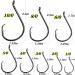 200Pcs DAMIDEL Octopus Fishing Hooks | Forged Steel | Barbed Design | Off-Set Point | Closed Eye | Mixed Sizes 10/0 to 1/0 - Buy Online on SooperMarket.com