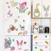 HPNIUB Easter Window Decoration Self-Adhesive with Bunny Eggs Spring Easter Window Clings to Stickers Rabbit Easter Eggs for Display Cabinets Window Decoration for Shop Windows Glass Decor Colourful C - Buy Online on SooperMarket.com