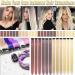 12 Pcs Colored Hair Extensions Colorful Clip in Hair Extensions 22 inch Synthetic Straight Hair Extensions for Kids Girls Women Brown - Buy Online on SooperMarket.com
