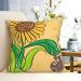 YYHHAOFA Sunflower Seeds and Sunflowers Picture Universal Pillowcase for All Seasons 12"x12" : Soft and Comfortable Suitable for car Sofa Black 12" x 12" - Buy Online on SooperMarket.com