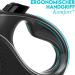 Dog is K nig 5m Roller Dog Leash | High-Quality Extendable Leash for Small & Large Dogs | Robust Design | Comfort Handle | Smart Brake System | Night Black - Buy Online on SooperMarket.com