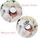 12 Pack Compact Pocket Makeup Mirrors with Bride, Maid of Honor, Bridesmaid Designs + Bachelorette Party Hair Ties - Silver - Buy Online on SooperMarket.com