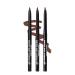 Ruby Kisses Auto Lip Liner Pencil Long Lasting Smooth Application Mechanical Lip Liner Pencil 3 PACK (Brown)