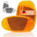 Kellago Strong-reflecting spoke reflector in cat eye reflectors/bicycle spoke reflectors with strong reflection function for high security! Orange 4 -pack