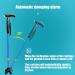 Adjustable Walking Stick Blue Smart Anti Slip Quad Cane for Seniors with Radio for Elderly LED Guide Light - Buy Online on SooperMarket.com